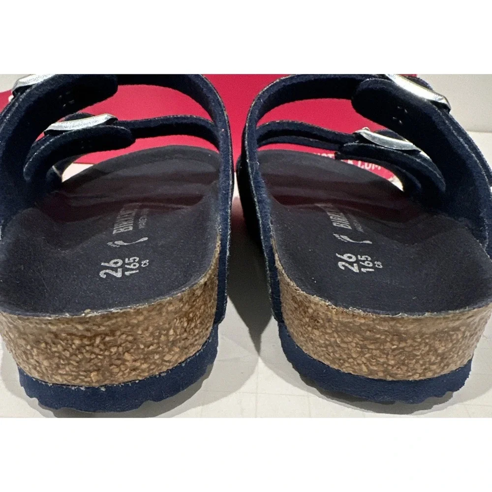 Birkenstock Kids EU 26 US 8 Florida Sandals Velvet Milky‎ Way Blue Narrow Fit